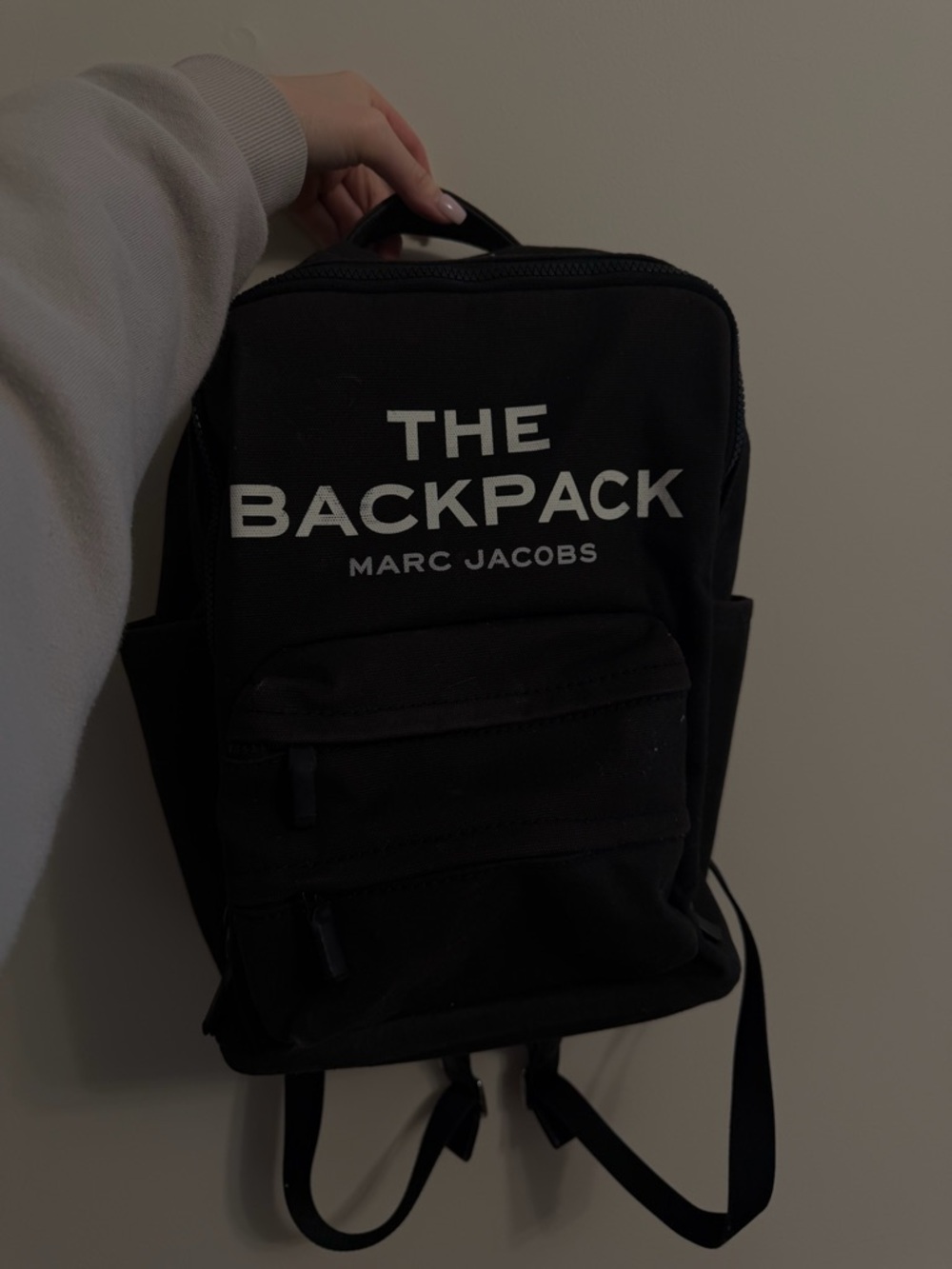 Marc Jacobs Black 'The Backpack' Logo Backpack